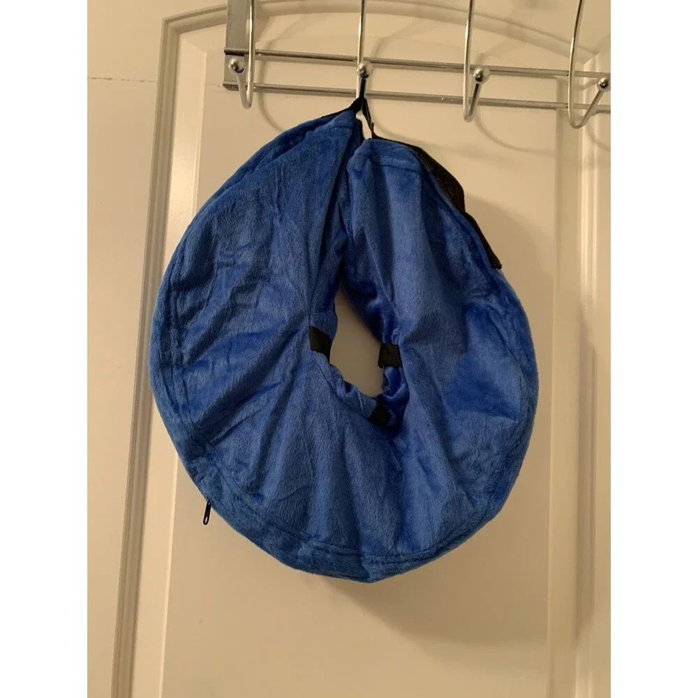 Bencmate Inflatable Collar Blue for Dogs & Cats Soft Pet Recovery Size Large